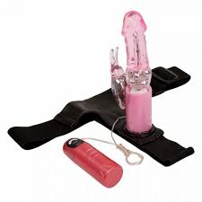 CINTA PENIANA COM VIBRADOR RABBIT - 7 VIBRAÇÕES