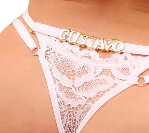 CALCINHA PLUS PARA PERSONALIZAR - DUAS TIRAS *LETRAS VENDIDAS SEPARADAMENTE*
