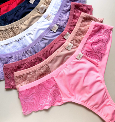 CALCINHA PLUS RENDA - FIO DUPLO