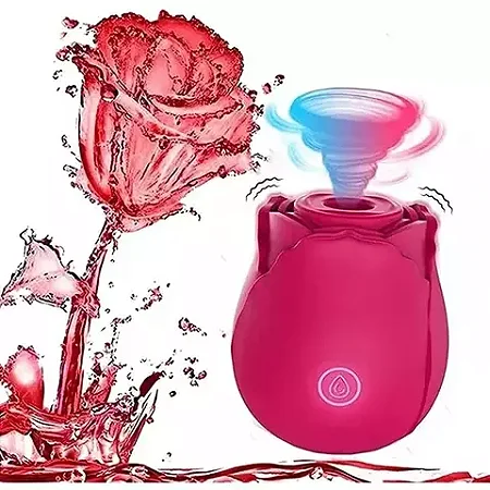 ROSA ESTIMULADOR DE CLITÓRIS - PULSAÇÃO - 7 MODOS - VERMELHO