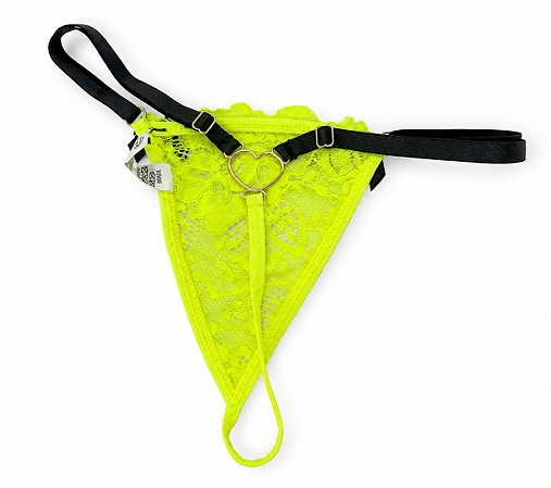 CALCINHA NEON FIO - CORAÇÃO