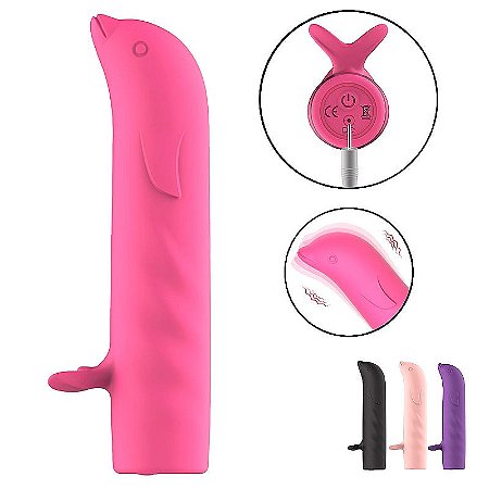 VIBRADOR DE PONTO G - GOLFINHO - RECARREGÁVEL