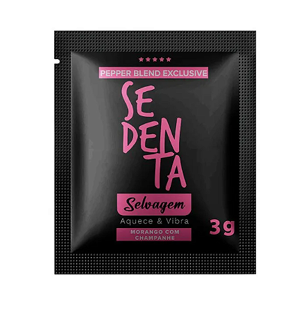 SACHÊ SEDENTA SELVAGEM - AQUECE E VIBRA 3g