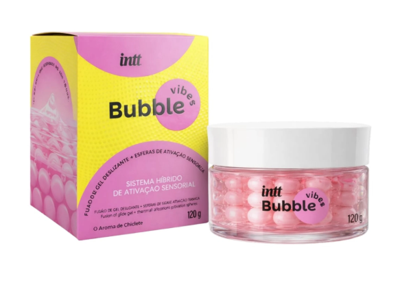 LUBRIFICANTE BEIJÁVEL COM ESFERAS - BUBBLE VIBES 120g