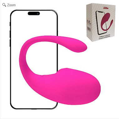 VIBRADOR 10 MODOS - CONTROLE POR APLICATIVO - ROSA