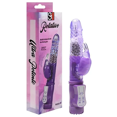 VIBRADOR ROTATIVO (RABBIT) 36 VIBRAÇÕES - ROXO (5168)