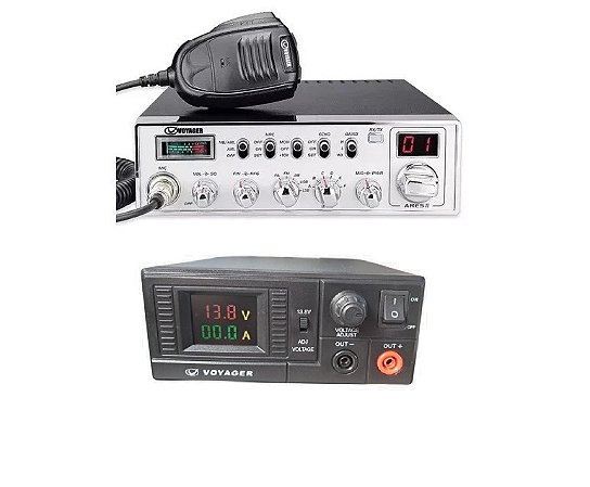DUPLICADO - Radio px voyager aeres 2 + fonte 20 amperes voyager