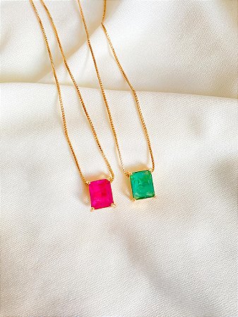 Colar Lis Turmalina Gold