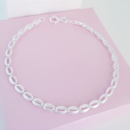 Pulseira Esteira Prata 925