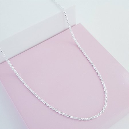Corrente Trançada Prata 925