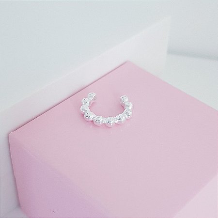 Piercing Fake Bolinhas de Prata 925