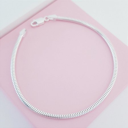 Pulseira Rabo de Rato 2mm Prata 925