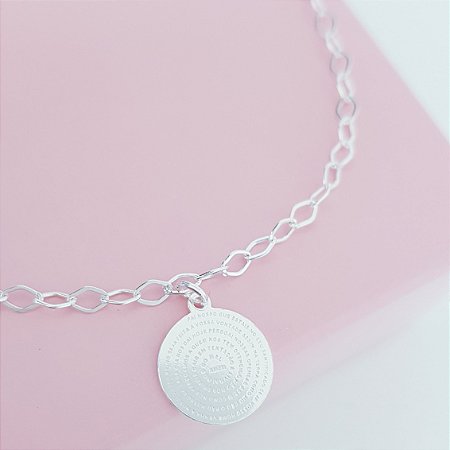 Pulseira Elos Pai Nosso Prata 925