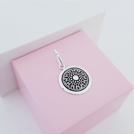 Pingente Mandala Prata 925