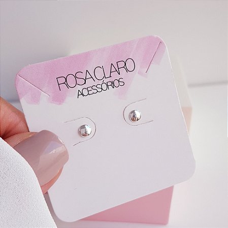 Brinco Chapinha Redonda Prata 925