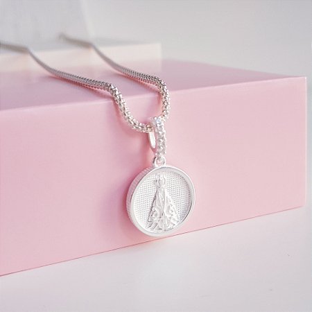 Colar Pingente Nossa Senhora Prata 925
