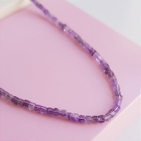 Choker Ametista Prata 925
