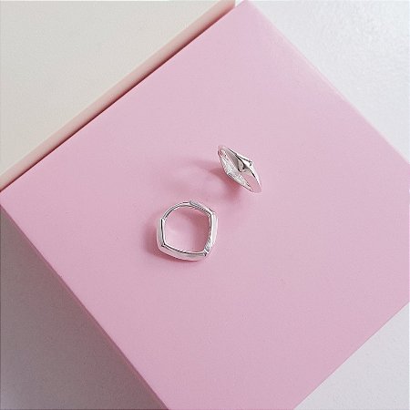 Argola Clique 13mm Prata 925