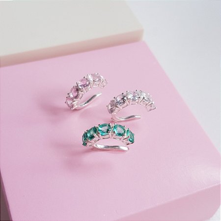 Piercing Fake Zirconias 4mm Prata 925