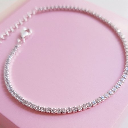 Pulseira Riviera Zirconias Prata 925