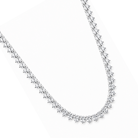 Colar Riviera Zircônias 4mm Prata 925