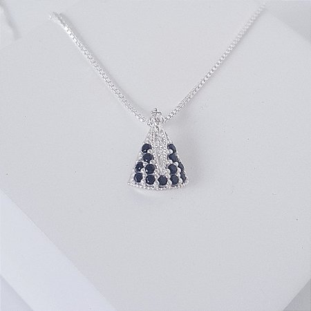 Pingente Nossa Senhora com Zirconia Prata 925