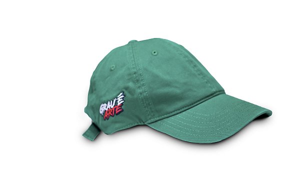 Boné Grau é arte Verde bandeira