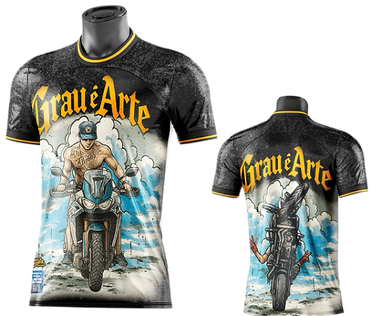 Camiseta Grau é Arte - Modelo africa twin