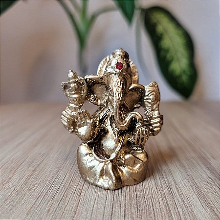 Estatueta Lord Ganesha Dourado
