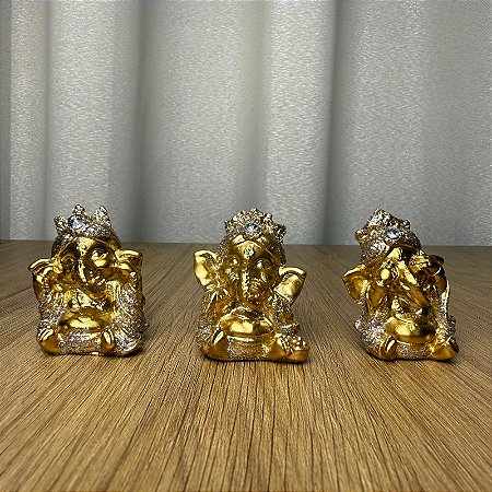 Trio de Ganesha da Sabedoria