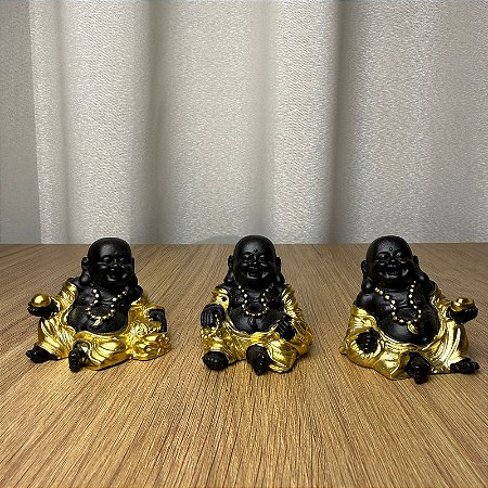 Trio de Budas da Riqueza