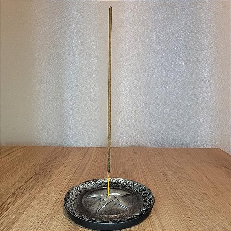 Incensário Pentagrama Cor Prata