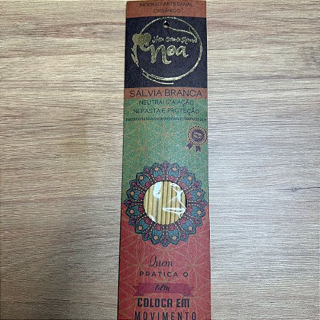 Incenso Artesanal Orgânico de Sálvia Branca