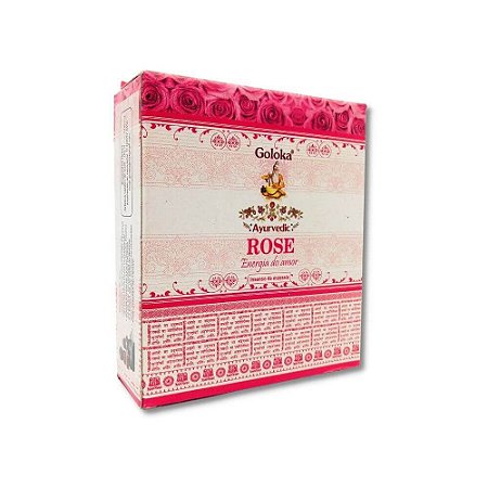 Incenso Cone Rose (Amor) - Goloka