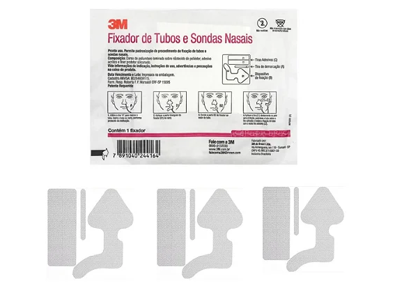 Fixador de Tubos e Sondas Nasais (kit com 3 unidades)  - 3M
