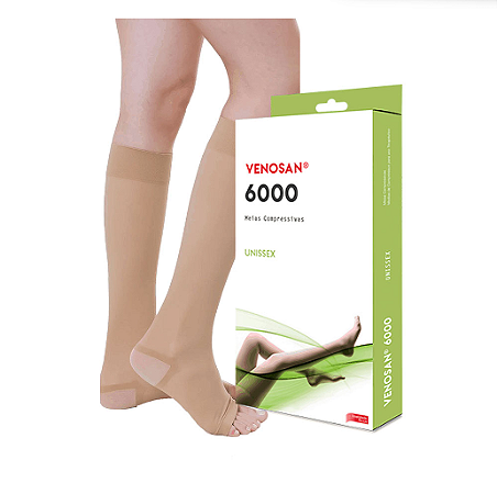 Meia de Compressão Venosan 6000 20-30 mmHg 3/4 AD Panturrilha Bege - Venosan