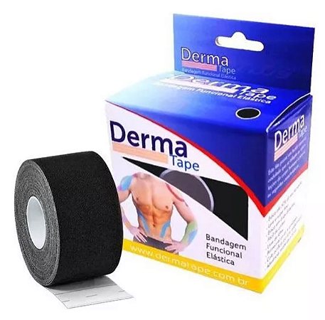 Bandagem Funcional Elástica Adesiva Kinésio 5 m X 5 cm Dermatape - Bioland