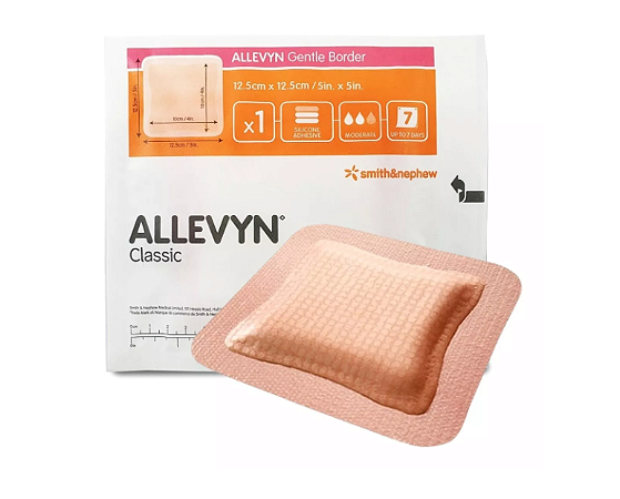 Curativo Allevyn Gentle Border 12,5cm X 12,5cm - Smith & Nephew