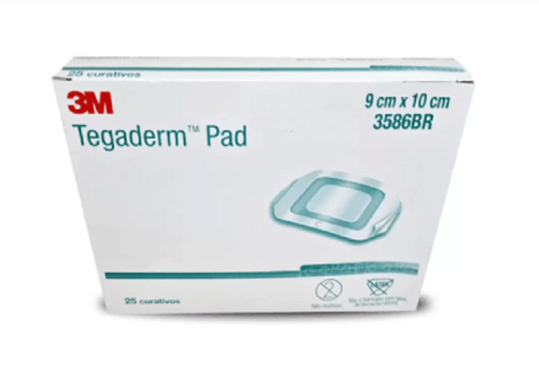 Curativo Transparente Tegaderm PAD 3586BR  9cmX10cm (unidade) - 3M