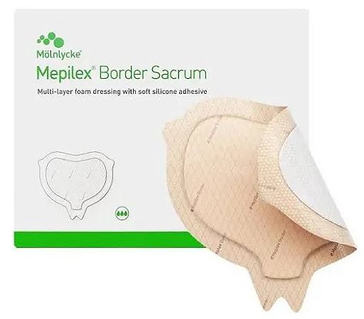 Curativo Mepilex Border Sacrum 16x20cm (unidade) - Molnlycke
