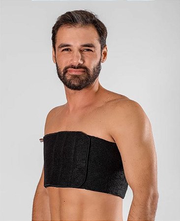Faixa para Ginecomastia Masculina Preta Tamanho Único - Modelle Skin