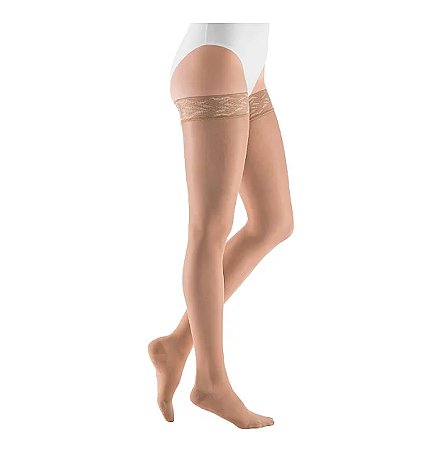 Meia de Compressão 20-30mmHg Sheer Soft 7/8 Meia Coxa Natural - Mediven