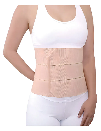 Cinta Abdominal Faixa Elástica 3 gomos / painéis  - Takecare