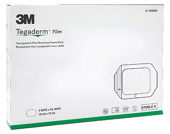 Curativo Transparente Tegaderm Standard 10cm X12cm (caixa com 50 unidades) 1626W - 3M