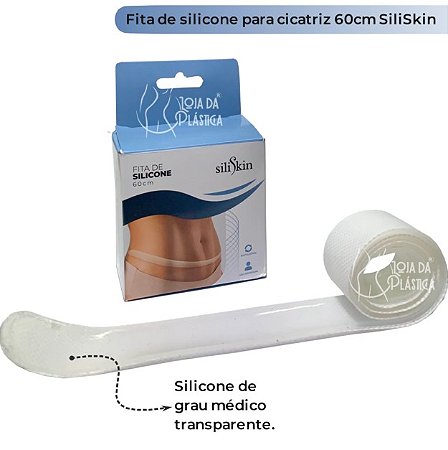 Fita de Silicone Autocolante 60cmX2,5cm - Siliskin