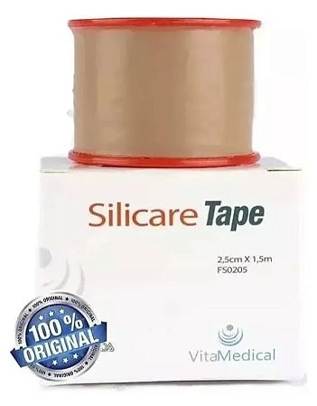 Fita Adesiva de Silicone para Cicatriz Silicare Tape 2,5cmX1,5m - Vita Medical