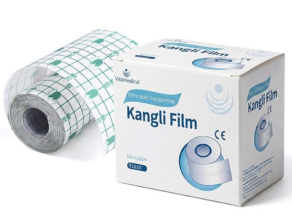 Curativo Filme em Rolo Transparente 10x10cm Kangli Film - Vita Medical