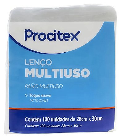 Lenço para Banho 28cmX30cm (pacote com 100 unidades) - Procitex