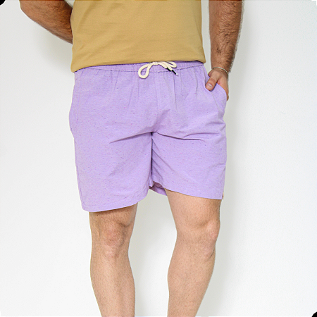 Bermuda Masculina Mauricinho de Linho Lisa Conforto e Estilo