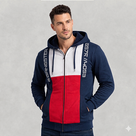 Moletom Masculino Com Zíper E Capuz Para Frio Inverno casual